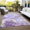 Homeroots 10' X 14' Gray and Purple Abstract Washable Non Skid Indoor Outdoor Area Rug 559531 - alternate 5