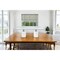 Homeroots 94 X 39 X 30 White Glass Stainless Steel Dining Table 370726 - alternate 6