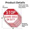Signmission Stop Guard Dogs on Duty, 4 inch X 4 inch, Vinyl Decal, 5PK OC-D-5PACK-4-257 - alternate 4