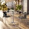 Flash Furniture Square Table Set, 27.5 W, 27.5 L, 27.5 H, Aluminum, Plastic, Rattan, Stainless Steel, Grey TLH-ALUM-28SQ-020BKCHR2-GG - alternate 10