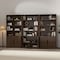 Manhattan Comfort Rivington 40in Bookcase Cabinet in Walnut - Set of 3 3-BC006-BR - alternate 7