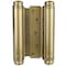 Trans Atlantic Co. 6 in. Bright Brass Double Acting Barrel Spring Square Corner Door Hinge with Fixed Pin - Pack of 2 DH-TAN5006-US3 - alternate 1