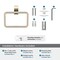 Amerock Davenport Golden Champagne Transitional 5-1/4 in 133 mm Length Towel Ring BH36052BBZ - alternate 4
