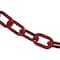 Mr. Chain 2" x 100' Crimson Heavy Duty Plastic Safety Chain 51058-100 - alternate 1