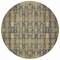 Homeroots 8' Gray Taupe And Beige Round Moroccan Washable Indoor Outdoor Area Rug 577201 - alternate 7