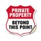 Signmission Private Property Shield Sign Private Pro, 12 Inch X 12 Inch, Vinyl Decal SHI-D-12-444 - alternate 1