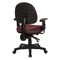 Office Star Products Ergonomic Fabric Sculptured Ergonomic Managers Chair, Wine 8180-298 - alternate 3