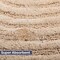Lavish Home Bathroom Rugs 2 Woven Cotton Bath Mat Set for Boho Decor Round Rugs for Shower, Tub, Toilet, Vanity HT-BATH4-NT - alternate 5