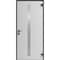Vdomdoors Aluminum Door with Hidden Handle Hiddex 0155 Ardesia Nero Entry Steel Metal Modern Painted W36xH80 HIDDEX0155EXD-BLK-W36xH80-LH-I - alternate 4