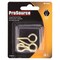 Prosource Screw Eye, 4 mm Dia Wire, 4 mm Thread, 15/32 in L Thread, 1-3/8 in OAL, Brass, Brass Plated LR-242-PS - alternate 2