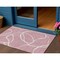 Homeroots 3' X 5' Pink And Ivory Abstract Washable Indoor Outdoor Area Rug 597499 - alternate 1