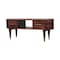 Homeroots 39in Brown Solid Wood Enclosed and Open Storage TV Stand 719192 - alternate 9