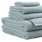 Homeroots Set of Six Sea Green Cotton Quick Dry Terry Cloth Towels, 6PK 700343 - alternate 2