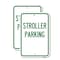 Signmission Stroller Parking, 18'' X 24'' 2 Signs, Heavy Gauge Aluminum, 2PK A-1824-2PACK-22831 - alternate 1