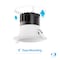 Infibrite 4 In 12W 5CCT Color Selectable LED Recessed Downlight, 1200 Lumens, Triac Dimmable IB-023-8-12W-WH - alternate 8