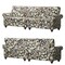 Homeroots 76" Sage Navy Blue Burgundy And Off White Upholstered Floral Sofa 719573 - alternate 1