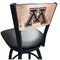 Holland Bar Stool Co 30" Blk Wrinkle Minnesota Swivel Bar Stool, Laser Engraved Back L03830BWMedMplAMinnUnBlkVinyl - alternate 1