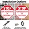 Signmission Stop For Pedestrian in Crosswalk, 10 Inch X 10 Inch, Plastic Sign OC-P-10-120 - alternate 5