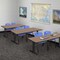 Regency Cain T-Base Training Seminar Table W/ 2 M Stack Chairs, 72 in W, 24 in L, Noble Oak MTRCT7224NO47BE - alternate 6