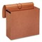 Pendaflex Moisture-Resistant Expanding Wallet, 5.25" Exp, 1 Section, Elastic Band Closure, Letter, Brown, 10PK 1073G-OX - alternate 2