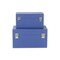 Homeroots Set of Two Navy Blue Wood And Shagreen Box With Lid, 2PK 489356 - alternate 7