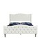 Homeroots Beige Tufted Upholstery King Bed Frame 568241 - alternate 7