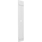 Ekena Millwork True Fit PVC, Two Board Spaced Board-n-Batten Shutters w/Diamond Cutout, Unfinished, 11 1/4Wx62H, PR TFP101SD11X062UN - alternate 12