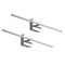 Jonathan Y Makena 28" Modern Minimalist Dimmable Integrated LED Metal Wall Sconce, Chrome, 2PK JYL7022A-SET2 - alternate 9
