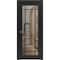 Sartodoors Solid French Door Clear Glass, Lucia 2266 Matte Black and Aluminum Strips, Single Regular Panel Fr LUCIA2266ID-BLK-24 x 96-Butterfly - alternate 1