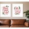 Homeroots Set Of Two Lilac and Wild Plum Bouquet 1 White Framed Print Wall Art, 2PK 407989 - alternate 5
