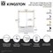 Kingston Brass 60" Acrylic Anti-Skid Alcove Right-Hand Drain Tub with Left Sliding Tub Door, White/Matte Black KVTAP603216R0 - alternate 7