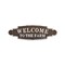 Homeroots Welcome To The Farm Lacquered Black And White Metal Wall Art 379842 - alternate 1