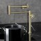 Kingston Brass Deck Mount Pot Filler Faucet, Brushed Brass KS4707CG - alternate 5