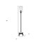 Homeroots 66" Black Torchiere Floor Lamp With Clear Seeded Glass Drum Shade 523531 - alternate 9