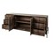 Homeroots 72in Brown Solid Wood Six Drawer Sideboard with Two Doors 380253 - alternate 7
