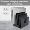 Acrimet 5 Section Incline File Sorter Desk Organizer Rack for Office Desktop Plastic Black Color 225.1 - alternate 8