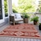Homeroots 5' X 8' Red And Ivory Southwestern Washable Indoor Outdoor Area Rug 593715 - alternate 7
