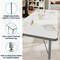 Flash Furniture Wren 60 in x 24 in Adjustable Height Activity Table, Thermal Laminate Top, Short Legs, White XU-A2460-REC-WHT-T-P-GG - alternate 5