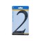 Hillman House Address Number 2, Nail-On, Black Plastic, 6 In. 847376 - alternate 2
