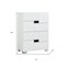 Homeroots 44" Superb White High Gloss Chest 329642 - alternate 4