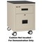 Fireking 1-Hr Fire rated, Mobile Pedestal, Ltr/Lgl file Drawer Parchment 2M1822-1PA - alternate 5