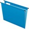 Pendaflex SureHook 1/5 Tab Cut Letter Recycled Hanging Folder - 8 1/2in x 11in - Blue - Acid-free, 20PK 615215BLU - alternate 1