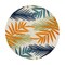 World Rug Gallery Palm Frond Indoor/Outdoor Area Rug 8 ft Round Multi 5550MULTI8RND - alternate 5