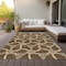 Homeroots 10' X 14' Brown And Beige Geometric Washable Indoor Outdoor Area Rug 613481 - alternate 8