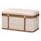 Baxton Studio Brenner Modern Transitional Beige Faux Shagreen Storage Trunk 253-14071-ZORO - alternate 1