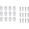 Prime-Line Wht Turn Button Screen Clip, 12PK PL7738 - alternate 3