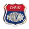 Signmission Chris's Workshop, 12 inch X 12 inch, Vinyl Decal, 2PK SHI-D-2PACK-12-489-CHRIS - alternate 1