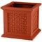 Pure Garden Rattan Style Outdoor Planter Box 14.65-Inch-Square Decorative Flower or Plant Pot 50-LG1468 - alternate 1