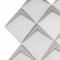 Apollo Tile Solace 12x9 White Metallic Silver Glass Mosaic Diamond Wall Tile (3.91 sq ft/case), 5PK APLSTR8801A - alternate 3