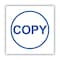 Accu-Stamp Pre-Inked Round Stamp, COPY, 0.63in dia, Blue COS035653 - alternate 3
